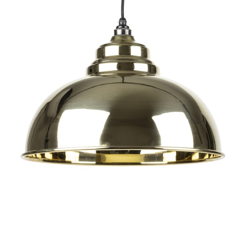 Smooth Brass Interior Harborne Pendant