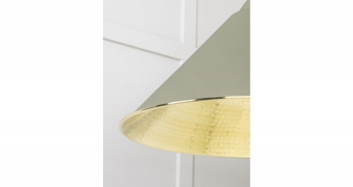 Hammered Brass Hockley Pendant in Tump