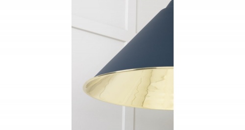 Smooth Brass Hockley Pendant in Dusk