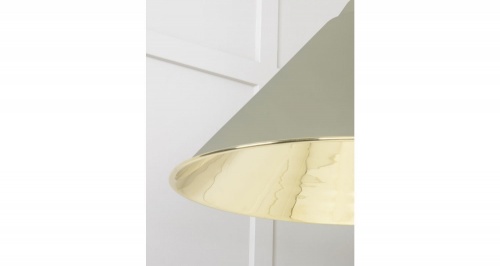 Smooth Brass Hockley Pendant in Tump