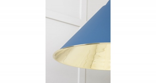 Smooth Brass Hockley Pendant in Upstream