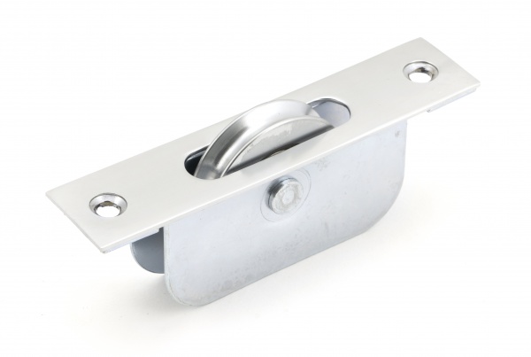 Satin Chrome Square Ended Sash Pulley 75kg