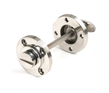 Polished Marine SS (316) Round Thumbturn Set (Beehive)