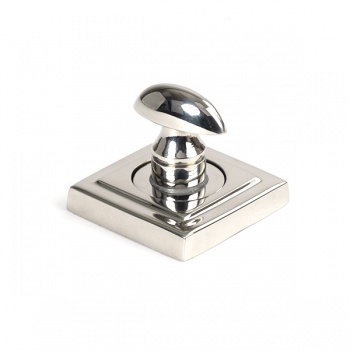 Polished Marine SS (316) Round Thumbturn Set (Square)