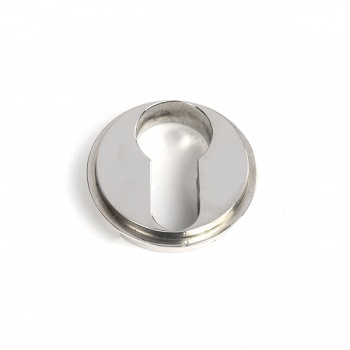 Polished Marine SS (316) Round Euro Escutcheon (Art Deco)