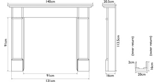 The Berrington Fire Surround - Oak