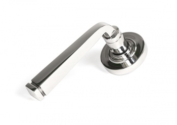 Polished Marine SS (316) Avon Round Lever on Rose Set (Plain) - Unsprung