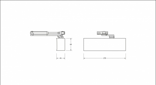 Polished Brass Size 2-5 Door Closer & Cover