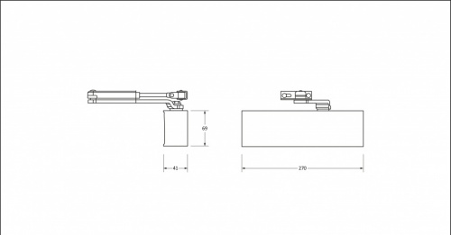 Aged Bronze Size 2-5 Door Closer & Cover