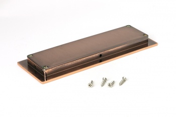 Polished Bronze 175mm Plain Rectangular Pull