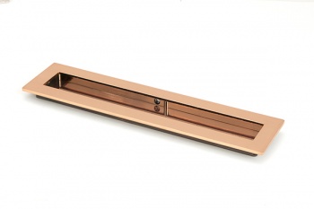 Polished Bronze 250mm Plain Rectangular Pull