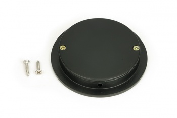 Matt Black 75mm Plain Round Pull