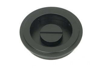 Matt Black 60mm Art Deco Round Pull - Privacy Set