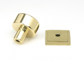 Polished Brass Kelso Cabinet Knob - 25mm (Square)