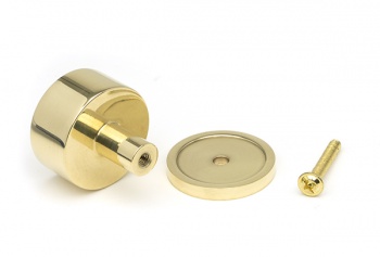 Polished Brass Kelso Cabinet Knob - 32mm (Plain)