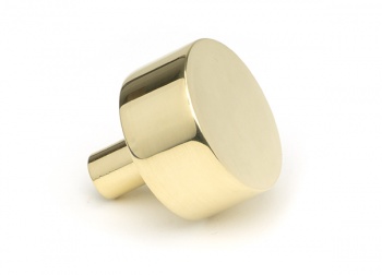 Polished Brass Kelso Cabinet Knob - 32mm (No Rose)