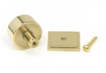 Polished Brass Kelso Cabinet Knob - 32mm (Square)