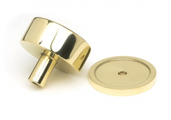 Polished Brass Kelso Cabinet Knob - 38mm (Plain)