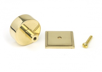 Polished Brass Kelso Cabinet Knob - 38mm (Square)