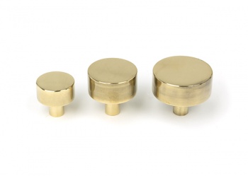 Aged Brass Kelso Cabinet Knob - 25mm (Plain)