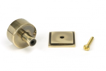 Aged Brass Kelso Cabinet Knob - 32mm (Square)