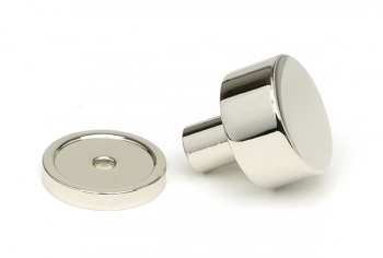 Polished Nickel Kelso Cabinet Knob - 25mm (Plain)