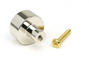 Polished Nickel Kelso Cabinet Knob - 25mm (No Rose)