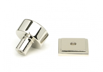 Polished Nickel Kelso Cabinet Knob - 25mm (Square)