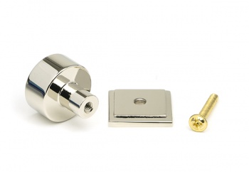 Polished Nickel Kelso Cabinet Knob - 25mm (Square)