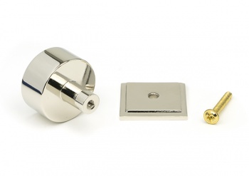 Polished Nickel Kelso Cabinet Knob - 32mm (Square)