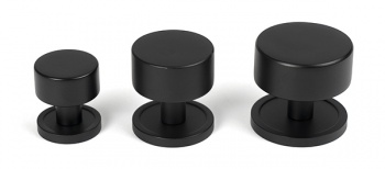 Matt Black Kelso Cabinet Knob - 25mm (Plain)