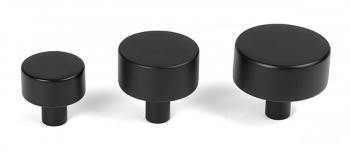 Matt Black Kelso Cabinet Knob - 25mm (No rose)