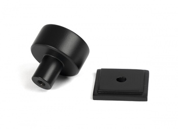 Matt Black Kelso Cabinet Knob - 25mm (Square)