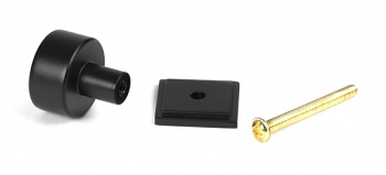 Matt Black Kelso Cabinet Knob - 25mm (Square)