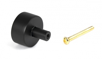 Matt Black Kelso Cabinet Knob - 32mm (No rose)