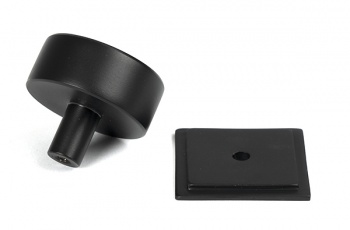 Matt Black Kelso Cabinet Knob - 38mm (Square)