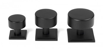 Matt Black Kelso Cabinet Knob - 38mm (Square)