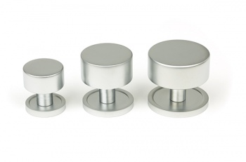 Satin Chrome Kelso Cabinet Knob - 25mm (Plain)