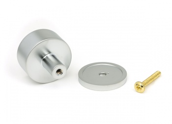 Satin Chrome Kelso Cabinet Knob - 32mm (Plain)