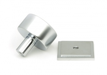 Satin Chrome Kelso Cabinet Knob - 32mm (Square)