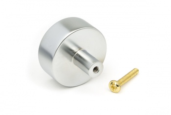 Satin Chrome Kelso Cabinet Knob - 38mm (No rose)