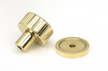 Polished Brass Judd Cabinet Knob - 25mm (Plain)