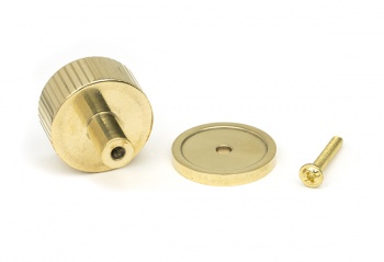 Polished Brass Judd Cabinet Knob - 32mm (Plain)