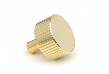 Polished Brass Judd Cabinet Knob - 32mm (No Rose)