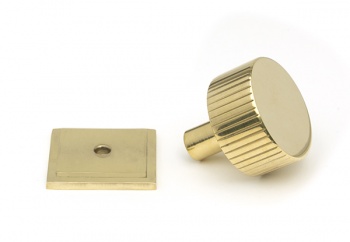 Polished Brass Judd Cabinet Knob - 32mm (Square)