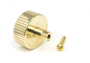 Polished Brass Judd Cabinet Knob - 38mm (No Rose)