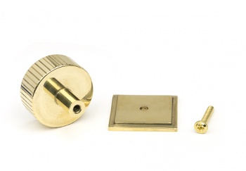 Polished Brass Judd Cabinet Knob - 38mm (Square)