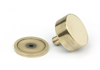 Aged Brass Kelso Cabinet Knob - 38mm (Plain)