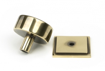 Aged Brass Kelso Cabinet Knob - 38mm (Square)