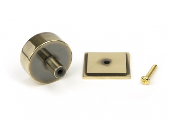 Aged Brass Kelso Cabinet Knob - 38mm (Square)